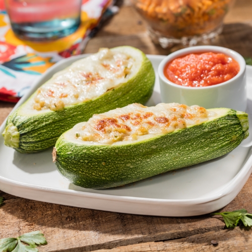 Cheese Stuffed Zucchini