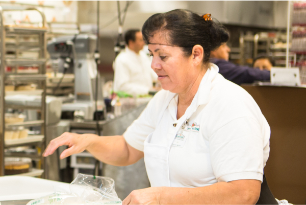 Northgate Market employee in bakery